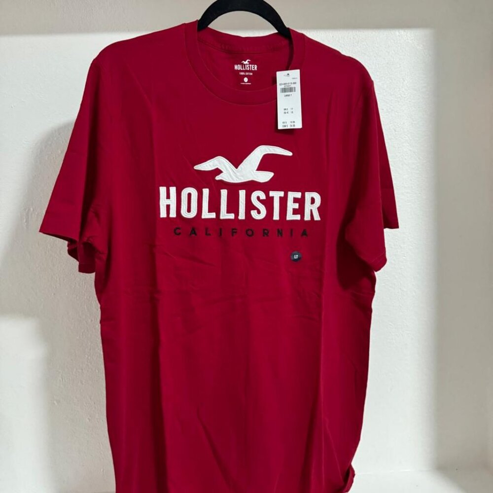 Hollister Cotton Logo Graphic Tee
